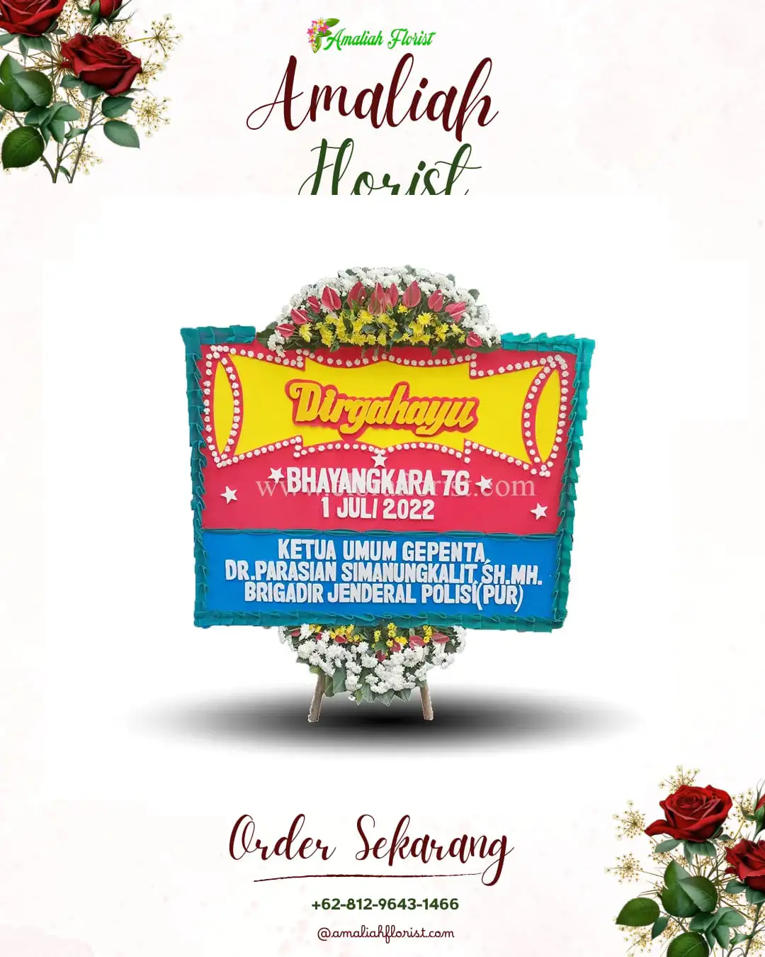 Papan Bunga HUT Ulang Tahun Pasema